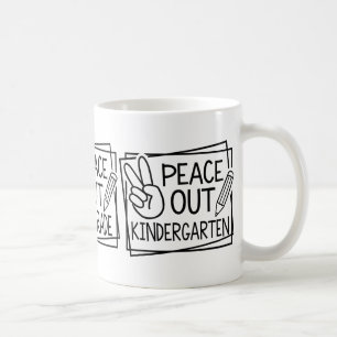 Fünfte Klasse letzten Schulsommertag Kaffeetasse