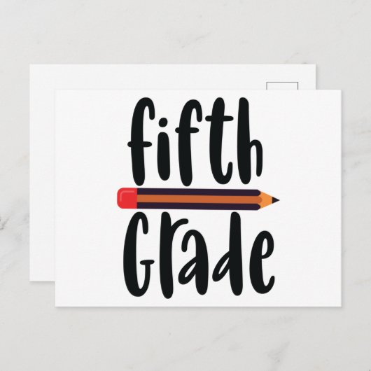 Fünfte Klasse Postkarte (Vorne/Hinten)