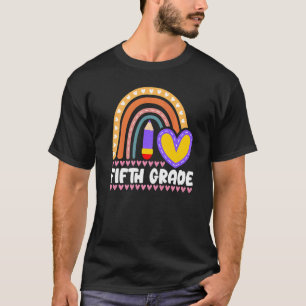 Fünfte Klasse Rainbow Girls Boys Teacher Team Kind T-Shirt