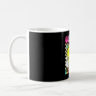 Fünfte Klasse Retro-Lächeln Gesicht zurück zur Sch Kaffeetasse