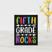 Fünfte Klasse Rocks 5. Klasse zurück zur Schule Karte (Gelbe Blume)