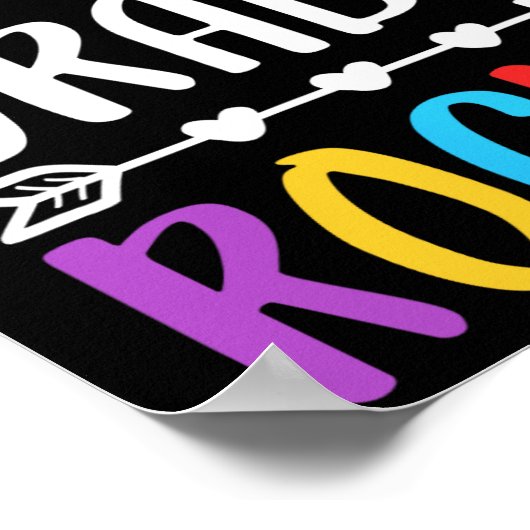 Fünfte Klasse Rocks 5. Klasse zurück zur Schule Poster (Ecke)