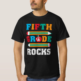 Fünfte Klasse rockt zurück zur Schule Schüler Kind T-Shirt
