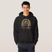 Fünfte Klasse Squad Boho Rainbow Lehrer Student Hoodie (Vorne ganz)