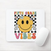 Fünfte Klasse Vibes Mädchen Retro-Lächeln Team 5. Mousepad (Mit Mouse)