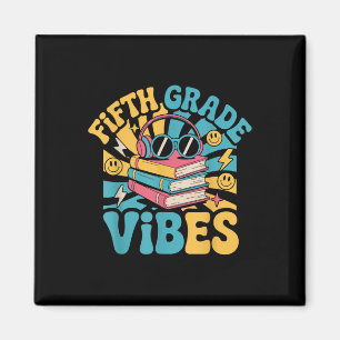 Fünfte Klasse Vibes zurück zum Schullehrer Kind 5t Magnet