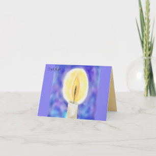 Fünfte Nacht Hanukkah-Karte Feiertagskarte