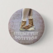 Fünfte Position im Ballett Button (Vorderseite)