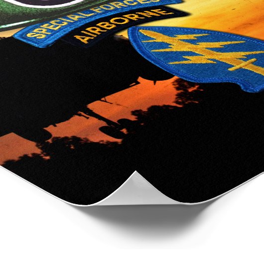 Fünfte Spezialeinsatzgruppe SFGA SFG Veterans Vets Poster (Ecke)