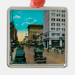 Fünfte Straße, die, San Diego Nord schaut Silbernes Ornament