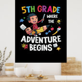 Fünfte Stufe, in der das Abenteuer beginnt Poster (Küche)