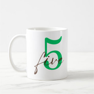 Fünfter 5-Jahres-Jubiläum mit Personalisierung Kaffeetasse