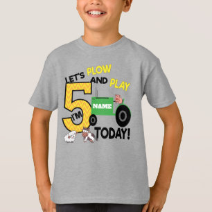 Fünfter Fünfter Geburtstag Traktor - landwirtsch T-Shirt