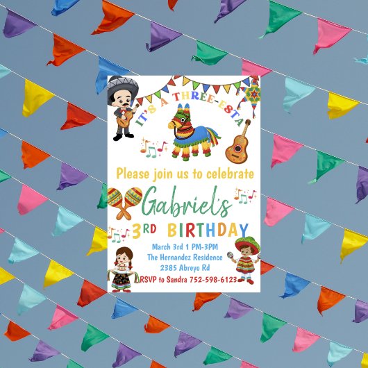 Fünfter Geburtstag,Drei-Sterne-Einladung Einladung