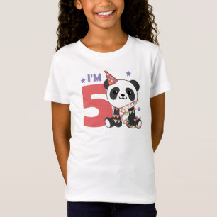 Fünfter Geburtstag Panda für Kinder 5 Jahre T - Sh T-Shirt