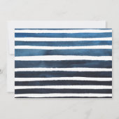 Fünfter Geburtstag Silberballon | Blaues Foto Part Einladung (Rückseite)