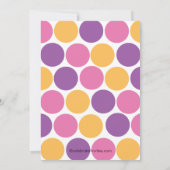 Fünfter Geburtstags-kleine Einladung (Rückseite)