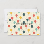 Fünfter Gelber Bus zum 5. Geburtstag, Einladung vo (Rückseite)