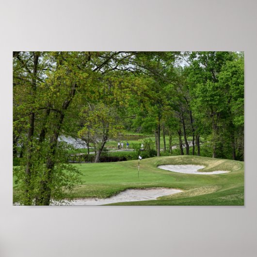 Fünfter Golfplatz Green, Eisenpferde, Leawood, Kan Poster (Vorne)