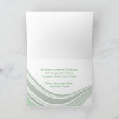 Fünfter Grad-Abschluss, Softball-Ball und Hut Karte (Innenseite)