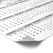 Fünfter Kalender für benutzerdefinierte Fotos 2025 Poster (Ecke)