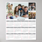 Fünfter Kalender für benutzerdefinierte Fotos 2025 Poster (Vorne)