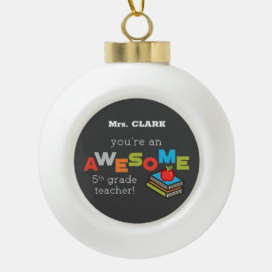 Fünfter Tag der Bewertung durch den Lehrer Phantas Keramik Kugel-Ornament