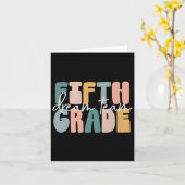 Fünftes Dream Team Groovy Lehrer zurück zum Scho Karte (Gelbe Blume)