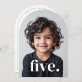 Fünftes Foto zum 5. Geburtstag Einladung (Vorne/Hinten)