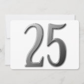 Fünfundzwanzig Einladung (Vorderseite)