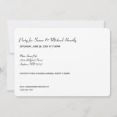 Fünfundzwanzig mit Informationen über die Hintergr Einladung (Rückseite)