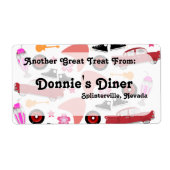 Funfy 50s-Musterlabel (Vorne)