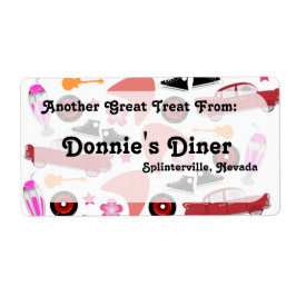 Funfy 50s-Musterlabel