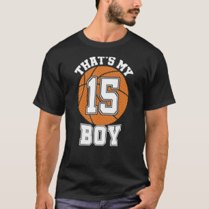 Fünfzehn, das ist mein Junge 15 Basketball Mama Va T-Shirt