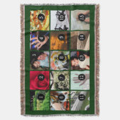 Fünfzehn deiner Fotos grün dein eigenes Original Decke (Vorderseite Vertikal)