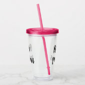 Fünfzehn u. fabelhaftes - Quinceanera 15. Acryltrinkbecher (Links)