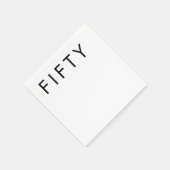 Fünfzig 50. Geburtstagsfeier Serviette (Ecke)