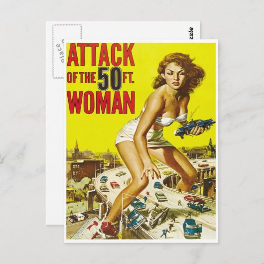 Fünfzig Alien Postkarte (Vorne/Hinten)