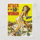 Fünfzig Alien Postkarte (Vorderseite)