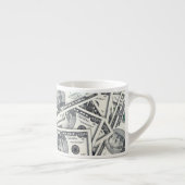 Fünfzig-Dollar-Schein-Geldmuster Espressotasse (Rechts)