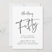 fünfzig einladung (Vorderseite)