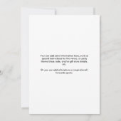 Fünfzig Fabelhafte Moderne Rosa Weiße 50. Geburtst Einladung (Rückseite)