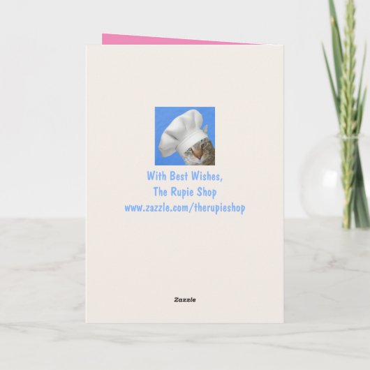 Fünfzig & Fabulous Lama Boho Birthday Karte (Rückseite)