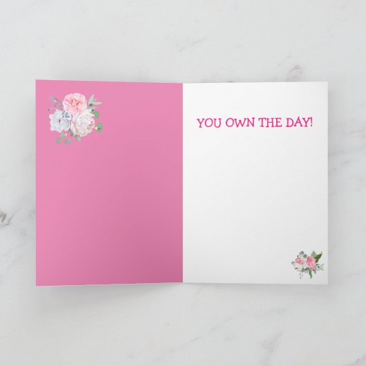 Fünfzig & Fabulous Lama Boho Birthday Karte (Innenseite)