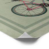 Fünfzig Fahrräder Poster (Ecke)