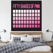 Fünfzig Farbtöne Leinwanddruck (Insitu (Schlafzimmer))