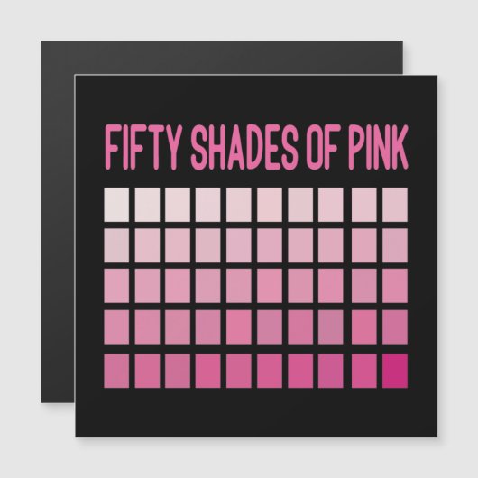 Fünfzig Farbtöne Magnetkarte (Vorne/Hinten)