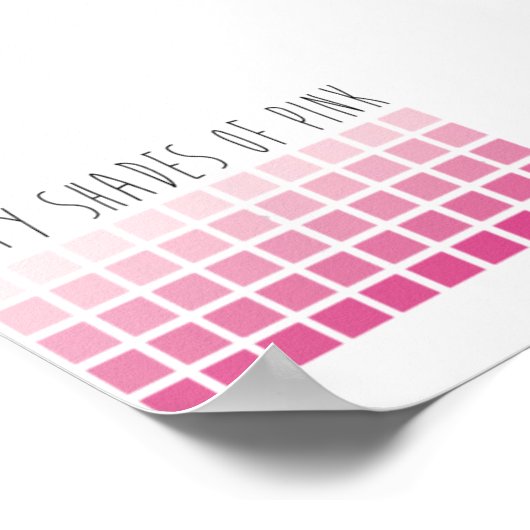 Fünfzig Farbtöne Poster (Ecke)