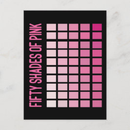 Fünfzig Farbtöne Postkarte
