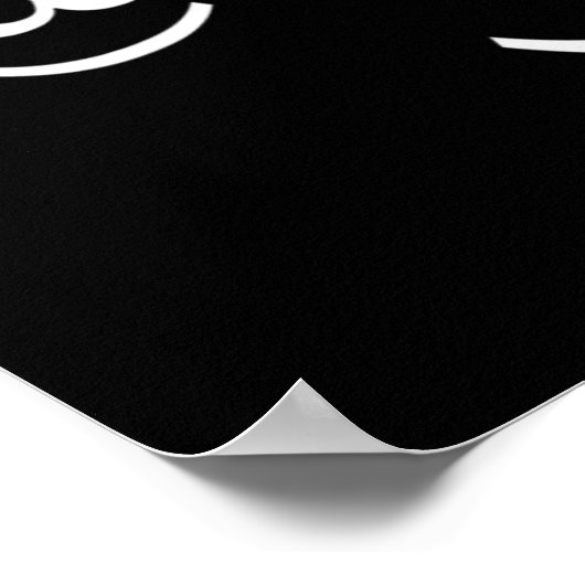 Fünfzig Geburtstag Poster (Ecke)